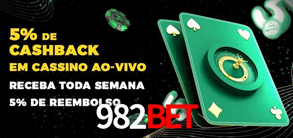 Promoções do cassino ao Vivo 982bet